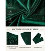 image:imageCOOFANDY Mens 2 Piece Velour Tracksuit Full Zip Jackets Pants Velvet Jogging Suits Sweatsuit SetEvergreen