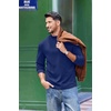 image:imageCOOFANDY Mens Slim Fit Mock Turtleneck T Shirt Casual Basic Knitted Long Sleeve Pullover SweaterDeep Blue