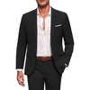 image:imageCOOFANDY Mens Suits 2 Piece Classic Fit Casual Suits Set 2 Button SuitBlack