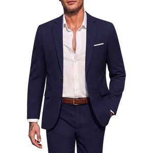 image:imageCOOFANDY Mens Suits 2 Piece Classic Fit Casual Suits Set 2 Button SuitNavy Blue