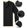 image:imageCOOFANDY Henley Shirts for Men Casual TShirts Henley Long Sleeve ShirtsAll Black