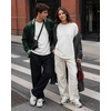 image:imageCOOFANDY Mens Sweatshirt Crew neck lightweight Fleece Pullover TshirtWhite