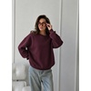 image:imageCOOFANDY Mens Sweatshirt Crew neck lightweight Fleece Pullover TshirtWine Red