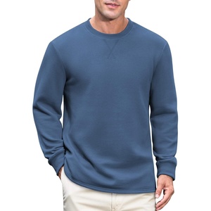 image:imageCOOFANDY Mens Sweatshirt Crew neck lightweight Fleece Pullover TshirtCaptain Blue