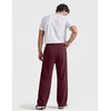 image:imageCOOFANDY Baggy Sweatpants Men Wide Leg Cotton Joggers for Men with PocketsBurgundy