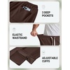 image:imageCOOFANDY Baggy Sweatpants Men Wide Leg Cotton Joggers for Men with PocketsCoffee