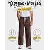 image:imageCOOFANDY Baggy Sweatpants Men Wide Leg Cotton Joggers for Men with PocketsCoffee