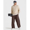 image:imageCOOFANDY Baggy Sweatpants Men Wide Leg Cotton Joggers for Men with PocketsCoffee