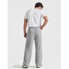 image:imageCOOFANDY Baggy Sweatpants Men Wide Leg Cotton Joggers for Men with PocketsLight Gray