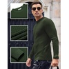 image:imageCOOFANDY Men Dress Crewneck Sweater Pullover Knit Long Sleeve Casual Slim Fit SweaterArmy Green