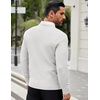 image:imageCOOFANDY Men Dress Crewneck Sweater Pullover Knit Long Sleeve Casual Slim Fit SweaterAwhite