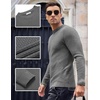 image:imageCOOFANDY Men Dress Crewneck Sweater Pullover Knit Long Sleeve Casual Slim Fit SweaterGray