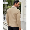 image:imageCOOFANDY Men Dress Crewneck Sweater Pullover Knit Long Sleeve Casual Slim Fit SweaterKhaki