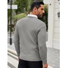 image:imageCOOFANDY Men Dress Crewneck Sweater Pullover Knit Long Sleeve Casual Slim Fit SweaterLight Gray
