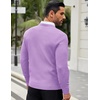image:imageCOOFANDY Men Dress Crewneck Sweater Pullover Knit Long Sleeve Casual Slim Fit SweaterPurple
