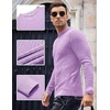 image:imageCOOFANDY Men Dress Crewneck Sweater Pullover Knit Long Sleeve Casual Slim Fit SweaterPurple