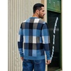 image:imageCOOFANDY Mens Plaid Crew Neck Sweater Long Sleeve Knit PulloverBlue