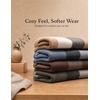 image:imageCOOFANDY Mens Plaid Crew Neck Sweater Long Sleeve Knit PulloverDark Green