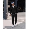 image:imageCOOFANDY Mens Tracksuits 2 Piece Set Full Zip Hoodie Jogging Sweat SuitsBlack
