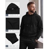 image:imageCOOFANDY Mens Tracksuits 2 Piece Set Full Zip Hoodie Jogging Sweat SuitsBlack
