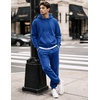 image:imageCOOFANDY Mens Tracksuits 2 Piece Set Full Zip Hoodie Jogging Sweat SuitsBlue