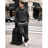 image:imageCOOFANDY Mens Tracksuits 2 Piece Set Full Zip Hoodie Jogging Sweat SuitsDark Gray