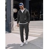 image:imageCOOFANDY Mens Tracksuits 2 Piece Set Full Zip Hoodie Jogging Sweat SuitsDark Gray