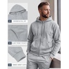 image:imageCOOFANDY Mens Tracksuits 2 Piece Set Full Zip Hoodie Jogging Sweat SuitsLight Gray