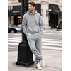 image:imageCOOFANDY Mens Tracksuits 2 Piece Set Full Zip Hoodie Jogging Sweat SuitsLight Gray
