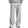 image:imageCOOFANDY Baggy Sweatpants Men Wide Leg Cotton Joggers for Men with PocketsLight Gray