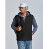 image:imageCOOFANDY Mens Polar Fleece Vest Lightweight Sleeveless Zip Up Jacket WarmBlack