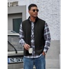 image:imageCOOFANDY Mens Polar Fleece Vest Lightweight Sleeveless Zip Up Jacket WarmBlack
