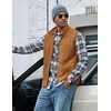 image:imageCOOFANDY Mens Polar Fleece Vest Lightweight Sleeveless Zip Up Jacket WarmBrown