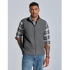 image:imageCOOFANDY Mens Polar Fleece Vest Lightweight Sleeveless Zip Up Jacket WarmCharcoal Heather
