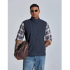 image:imageCOOFANDY Mens Polar Fleece Vest Lightweight Sleeveless Zip Up Jacket WarmDark Blue