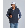image:imageCOOFANDY Mens Polar Fleece Vest Lightweight Sleeveless Zip Up Jacket WarmDark Blue