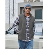 image:imageCOOFANDY Mens Polar Fleece Vest Lightweight Sleeveless Zip Up Jacket WarmDark Grey