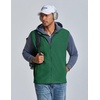 image:imageCOOFANDY Mens Polar Fleece Vest Lightweight Sleeveless Zip Up Jacket WarmEvergreen