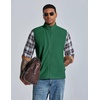 image:imageCOOFANDY Mens Polar Fleece Vest Lightweight Sleeveless Zip Up Jacket WarmEvergreen
