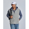 image:imageCOOFANDY Mens Polar Fleece Vest Lightweight Sleeveless Zip Up Jacket WarmLight Grey