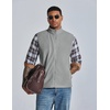 image:imageCOOFANDY Mens Polar Fleece Vest Lightweight Sleeveless Zip Up Jacket WarmLight Grey