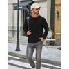 image:imageCOOFANDY Mens T Shirts Long Sleeve Cotton Blend TShirts Casual Crew Neck Soft Basic Tee ShirtsBlack 3 Pack