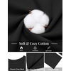 image:imageCOOFANDY Mens T Shirts Long Sleeve Cotton Blend TShirts Casual Crew Neck Soft Basic Tee ShirtsBlack