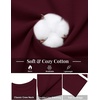 image:imageCOOFANDY Mens T Shirts Long Sleeve Cotton Blend TShirts Casual Crew Neck Soft Basic Tee ShirtsBurgundy