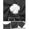 image:imageCOOFANDY Mens T Shirts Long Sleeve Cotton Blend TShirts Casual Crew Neck Soft Basic Tee ShirtsDark Grey