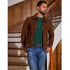 image:imageCOOFANDY Mens T Shirts Long Sleeve Cotton Blend TShirts Casual Crew Neck Soft Basic Tee ShirtsLake Green