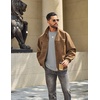 image:imageCOOFANDY Mens T Shirts Long Sleeve Cotton Blend TShirts Casual Crew Neck Soft Basic Tee ShirtsLight Gray