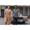 image:imageCOOFANDY Mens T Shirts Long Sleeve Cotton Blend TShirts Casual Crew Neck Soft Basic Tee ShirtsMedium Gray