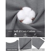 image:imageCOOFANDY Mens T Shirts Long Sleeve Cotton Blend TShirts Casual Crew Neck Soft Basic Tee ShirtsMedium Gray