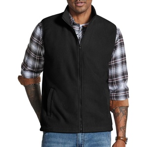 image:imageCOOFANDY Mens Polar Fleece Vest Lightweight Sleeveless Zip Up Jacket WarmBlack